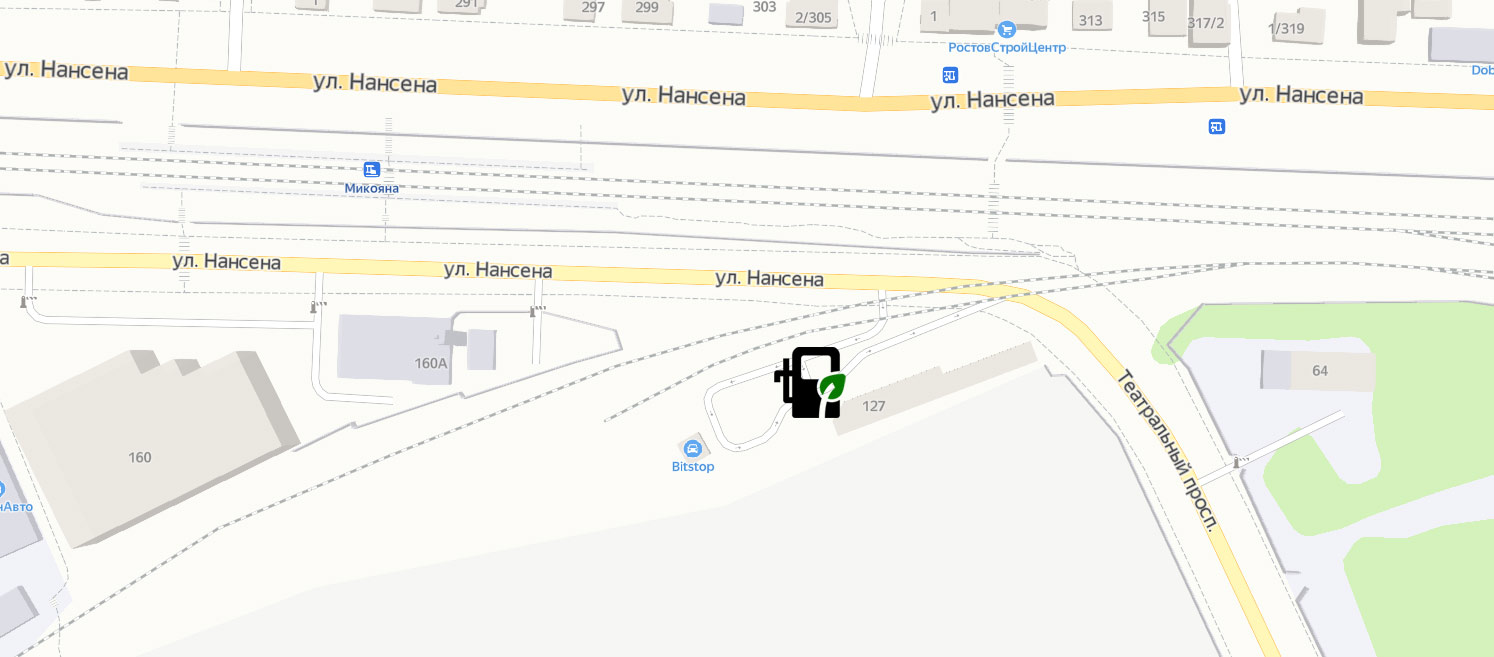 Схема проезда до заправки АГНКС (Метан) Ростов-на-Дону 